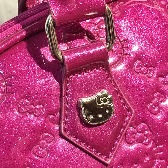 Hello Kitty Women's Vinyl Bowler Bag - Picture 5 of 11